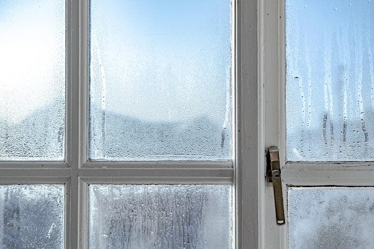 Beschlagen von Fensterscheiben