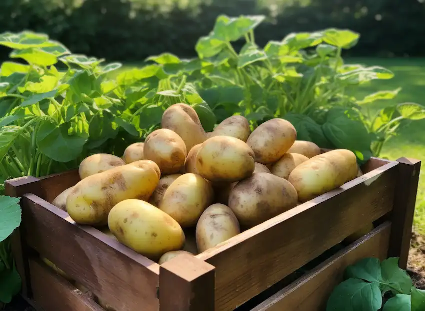 eine Schachtel Kartoffeln