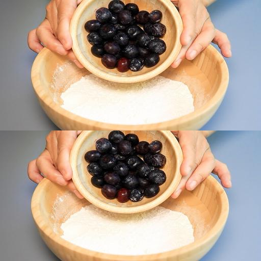 Berry Goodness: Peitschen Sie eine glatte Blueberry Delight mit nur Mehl und Milch!